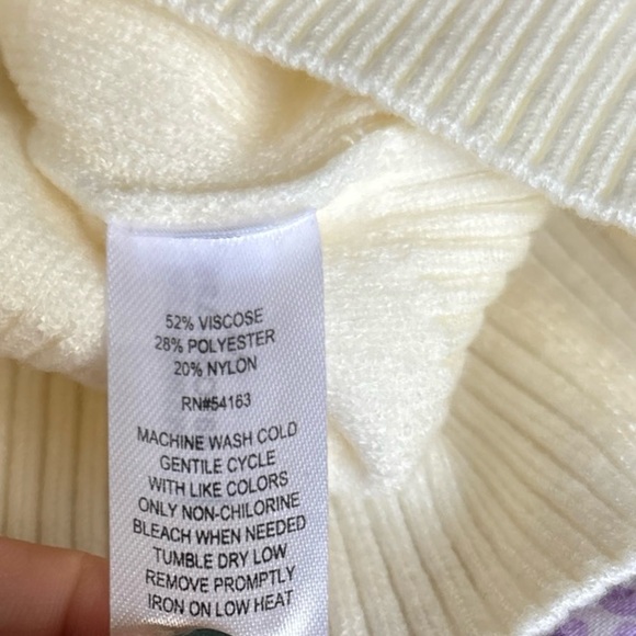 NWT Mark New York Cardigan Ivory Fall Zip Up Size XSmall - Picture 8 of 8